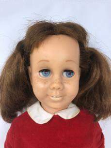 Chatty Cathy 1960 Brunette Blue Eyes face 2019-05-20