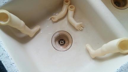 Chatty Cathy Arms Legs Cleaning Insides