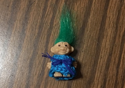 Troll Doll 1 Inch Blue Dress