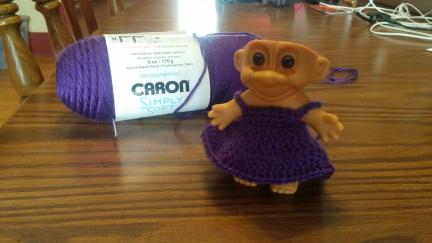 Troll Doll Crocheted Dress Pattern DIY
