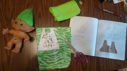 Troll Doll 7 inch Uneeda Dress Pattern