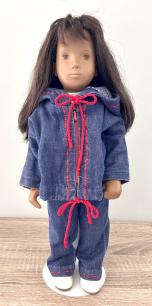 Sasha Brunette with Jean Outfit and Shoes  2026-04-12